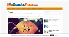 Desktop Screenshot of grandesfrases.com