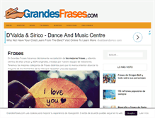 Tablet Screenshot of grandesfrases.com